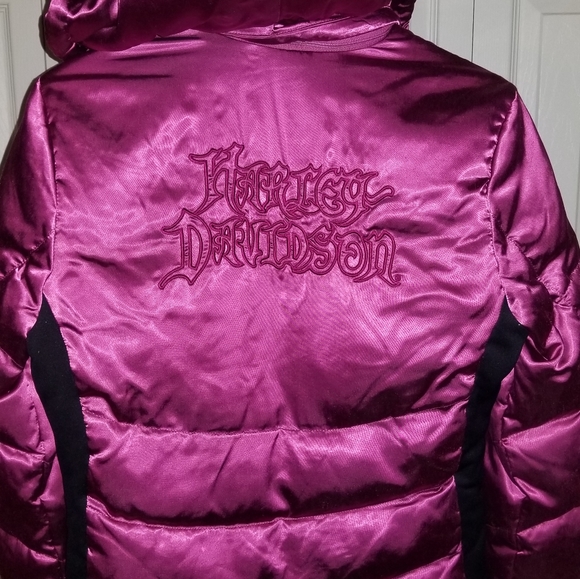 harley davidson womens puffer jacket